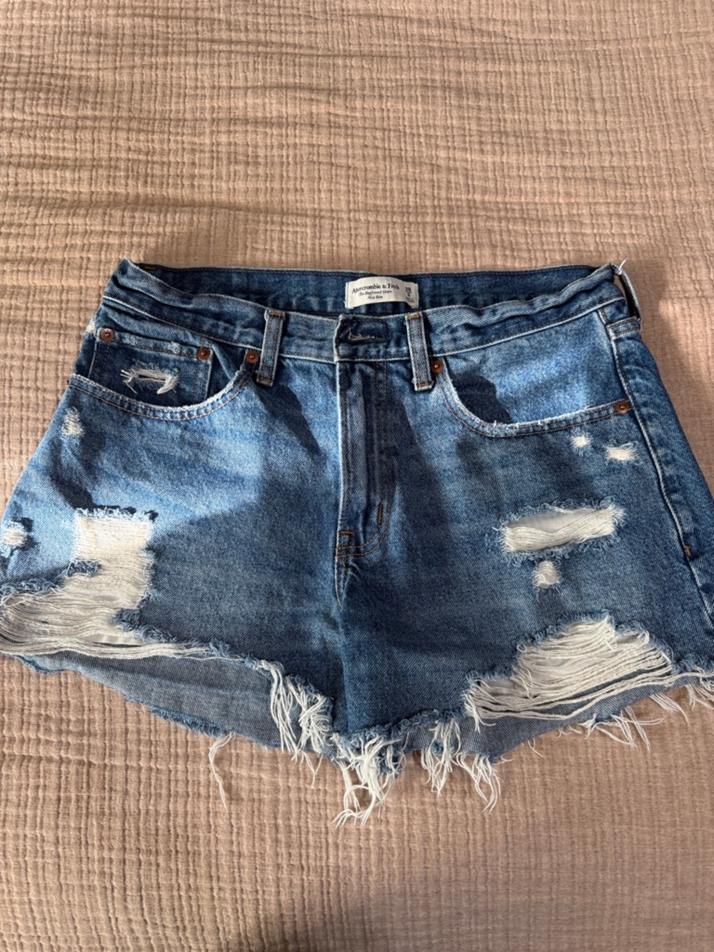 Abercrombie & Fitch Mid Rise “The Boyfriend” denim shorts